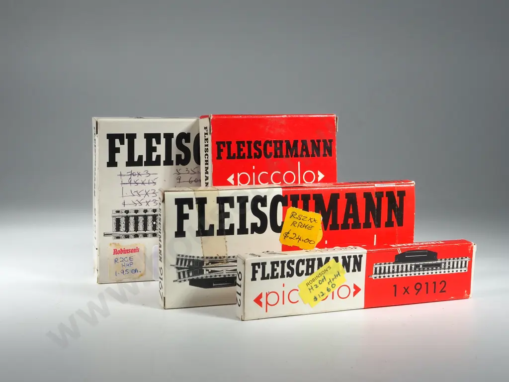 Fleishman Piccolo Four Double Crossover Tracks 9191 &Slip Nibs 9167x2, 9141, 9166, One Uncoupler Track 9112 Image 1++