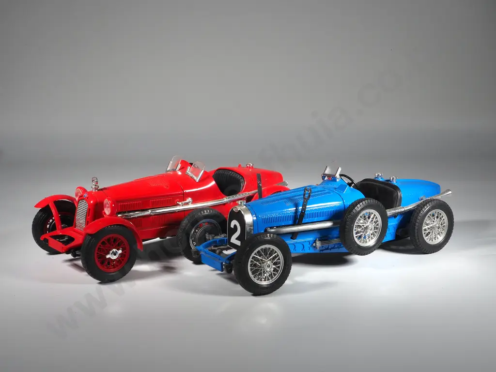 BBurago Unboxed Die Cst Bugatti Type 59 1934 & Alfa Romeo 1930 Image 1++