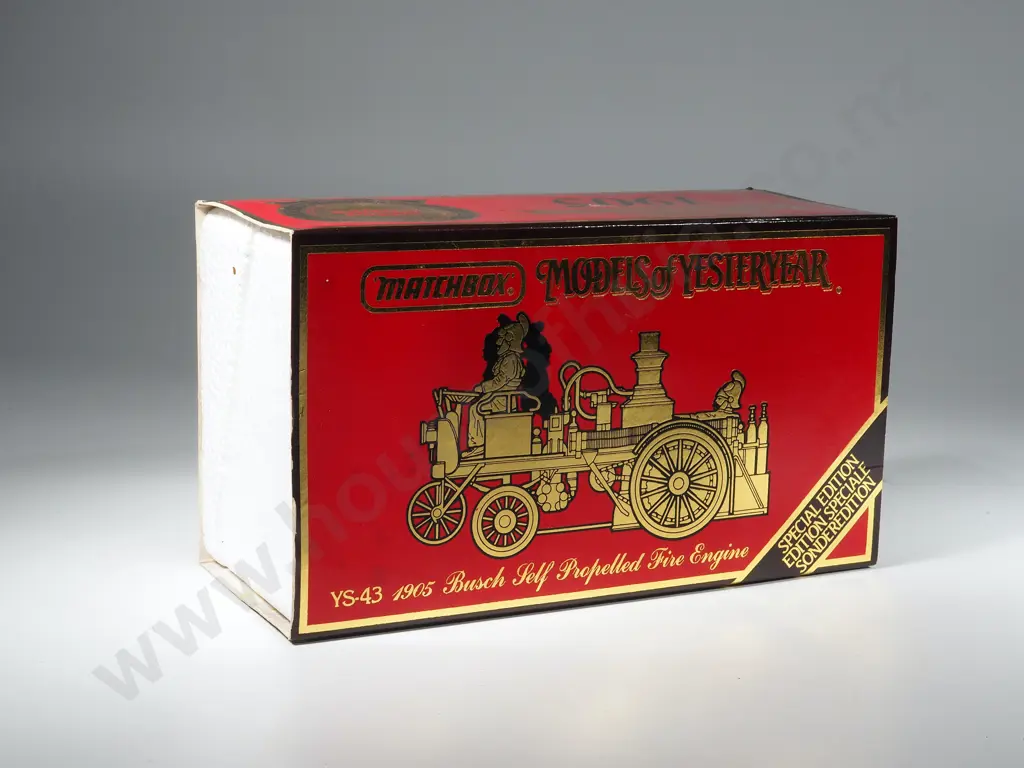 Boxed Special Edition Matchbox Models of Yesterday Busch Self Propelled Fire Engine: YS-43 Image 1++
