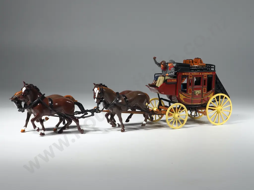 Boxed Special Edition Matchbox Models of Yesteryear Heritage 1875 Wells Fargo Stage Coach: YSH3 Image 1++