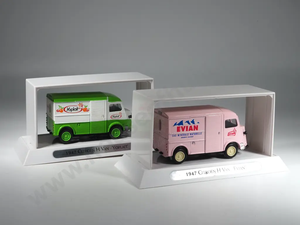 Two Boxed Matchbox Models of Yesteryear: YTF 1 "Evian" / YTF3 "Yoplait" Image 1++
