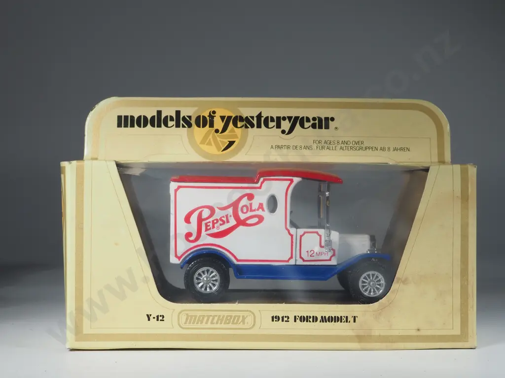 Six Boxed Matchbox Models of Yesteryear: Y-6/ Two Y-12/ Y-13/ Y-21/ "Y-12/45" Image 1++