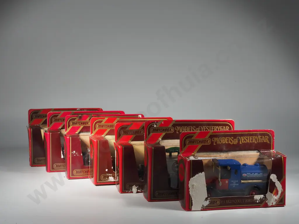 Seven Boxed Matchbox Models of Yesteryear: Y-3 / Y-12 / Y-19 / Y-21 /Three Y-22 Image 1++