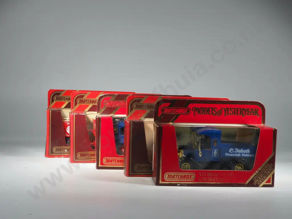 Five Boxed Matchbox Models of Yesteryear: Two Y-12/ Y-18 / Y-23 / Y-25 Image 1++