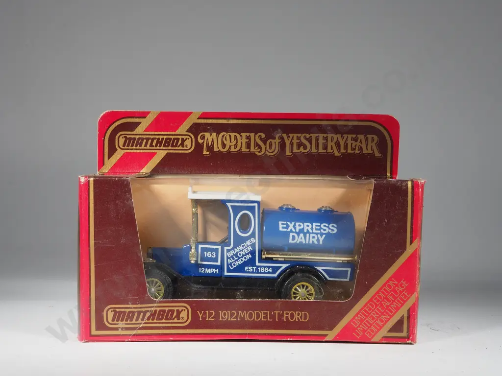 Five Boxed Matchbox Models of Yesteryear: Y-3 / Y-5/ Two Y-12/ Y-18 Image 1++