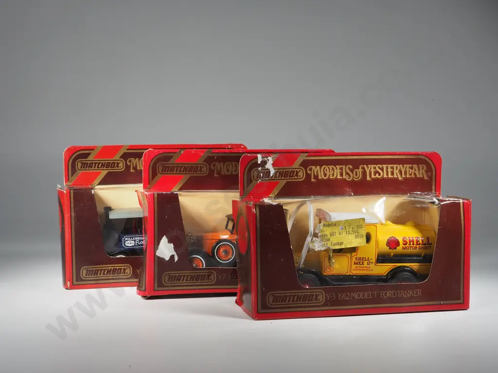 Three Boxed Matchbox Models of Yesteryear: Y-3/ Y-7 / Y-8 Image 1++