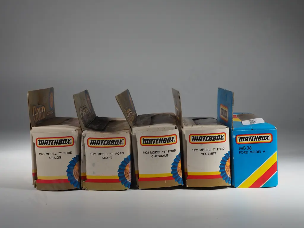 Five Boxed Matchbox Gold Series: Assorted Model T Fords  Image 1++