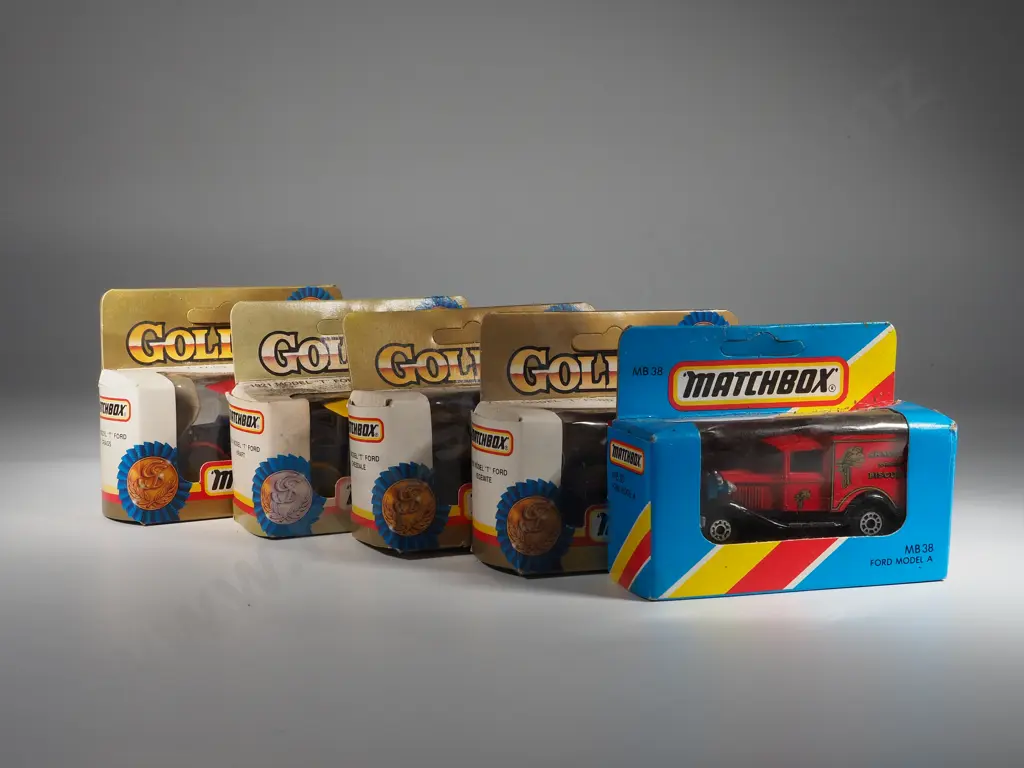 Five Boxed Matchbox Gold Series: Assorted Model T Fords  Image 1++