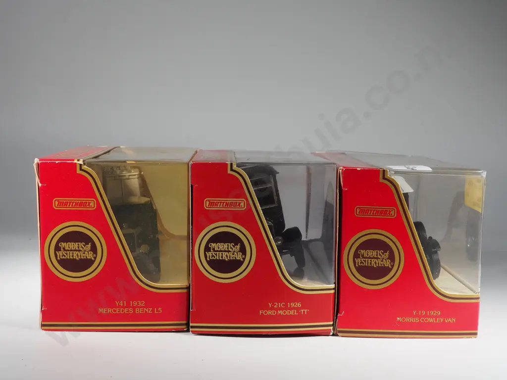 Three Boxed Matchbox Models of Yesteryear: Y-19 / Y-21C / Y41 Image 1++