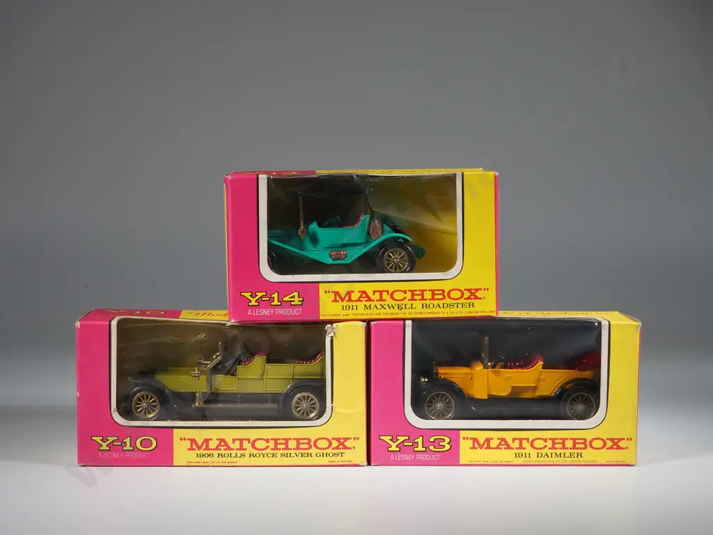 Three Boxed Matchbox Models of Yesteryear: Y-14/Y-13/ Y-10.   Image 1++