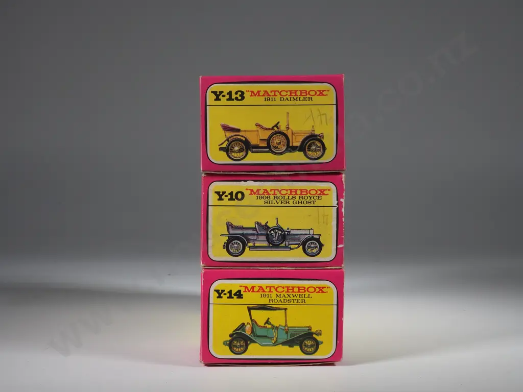 Three Boxed Matchbox Models of Yesteryear: Y-14/Y-13/ Y-10.   Image 1++