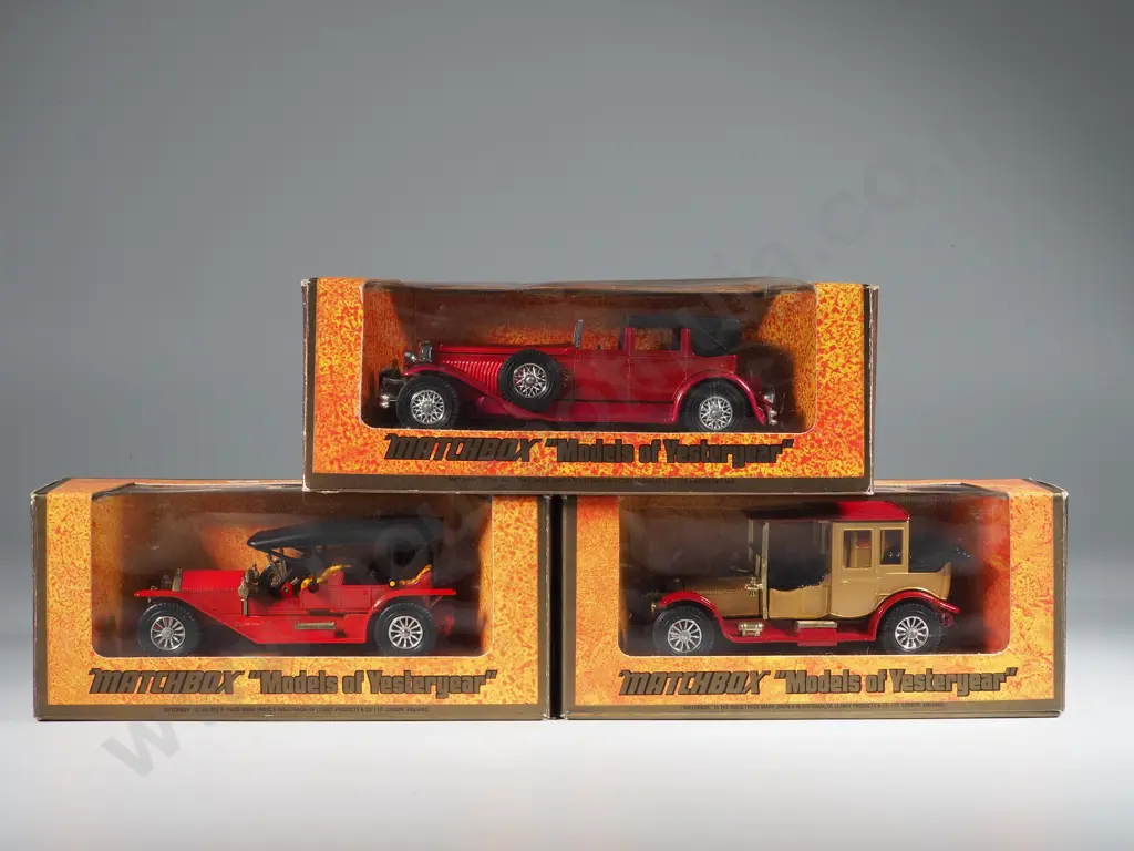 Three Boxed Matchbox Models of Yesteryear: Y-9/Y-4 /Y-7 Image 1++