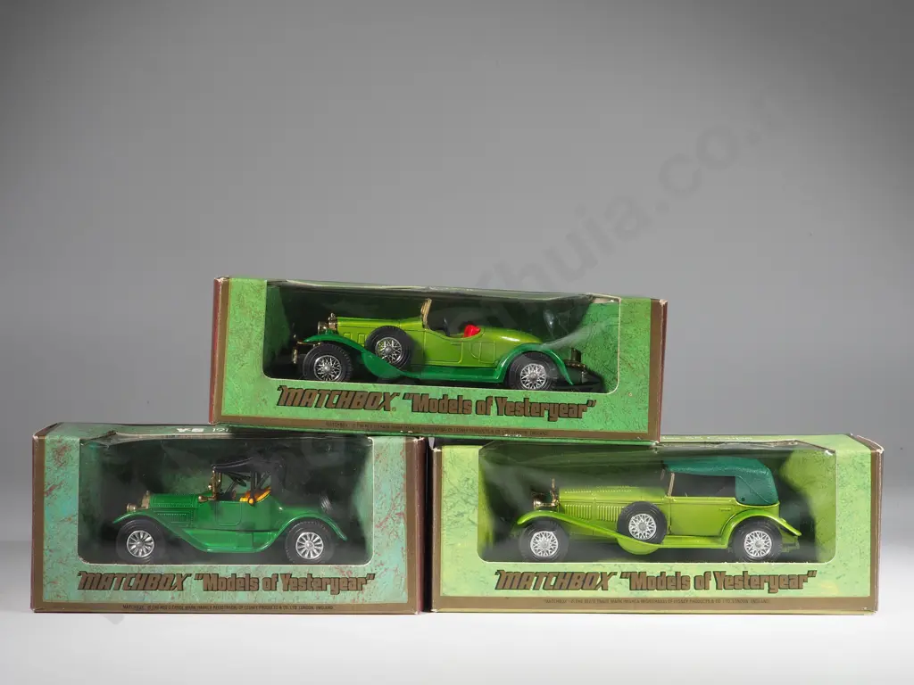 Three Boxed Matchbox Models of Yesteryear: Y-6/Y-14/Y-16 Image 1++