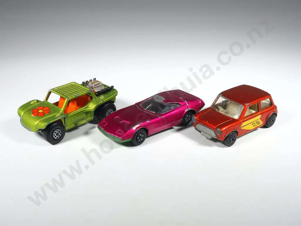 Three Lesney Matchbox Super Fast Cars: No. 13 / 52 / 29 Image 1++