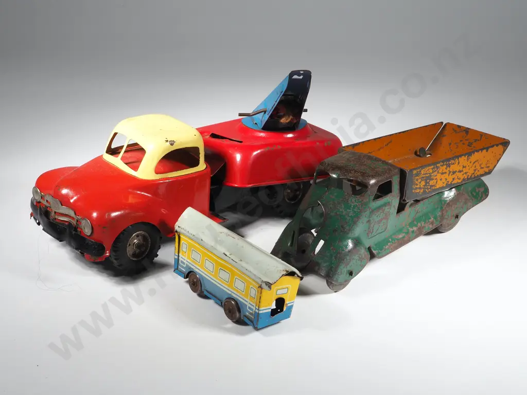 Three Tin-Plate Model Vehicles. One Western German. One A/F Image 1++