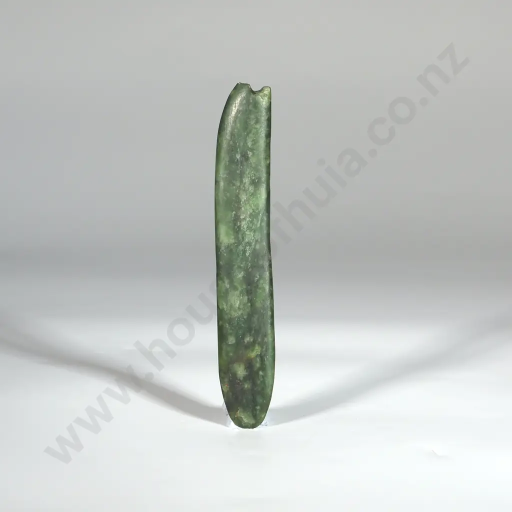 Greenstone Pendant w Suspension Hole Broken Image 1++
