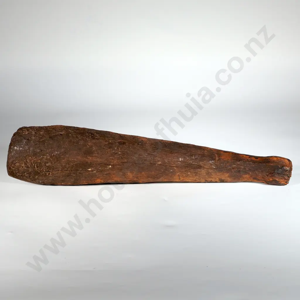Pre-European Wooden Patu Aruhe Fern Root Pounder - Found in Weymouth Swamp  Y-22806 Image 1++