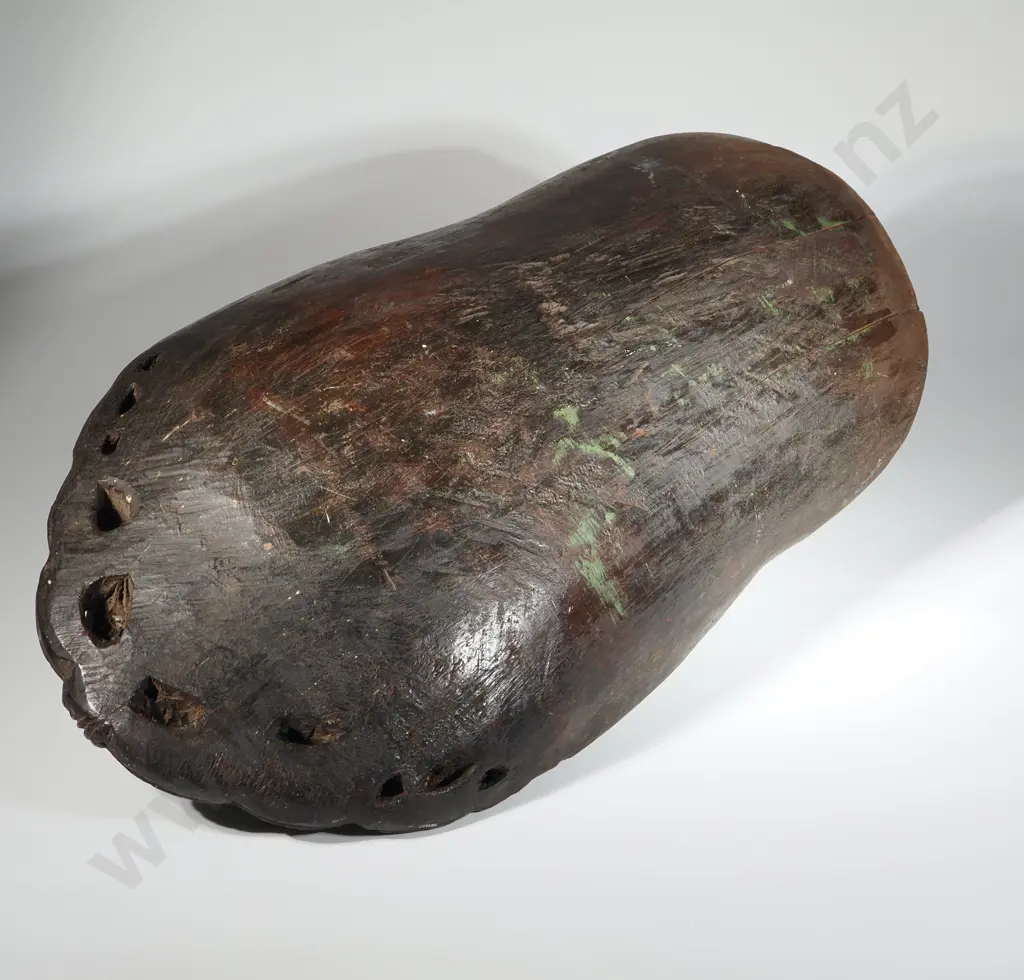 19th Century Carved Wooden Tiheru Canoe Bailer - From Hawkes bay Y-22837 Image 1++