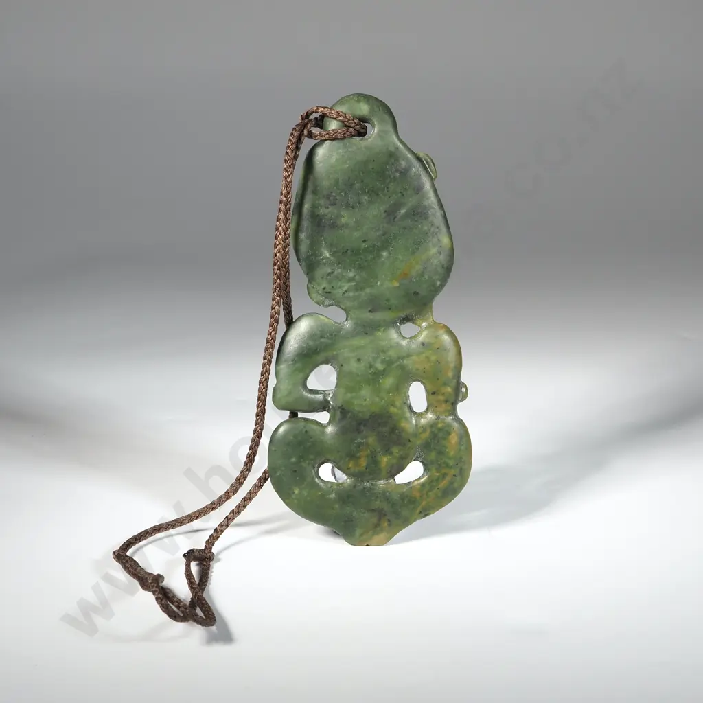 Raukaraka Beautifully Carved Hei Tiki. Raukaraka is highly prized. 145 x 65 x 15mm   Image 1++