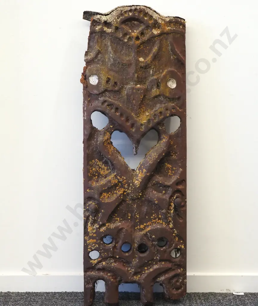 Carved Maori  Poupou Or Ancestral Carving That Form Part Of A Meeting House.   Image 1++