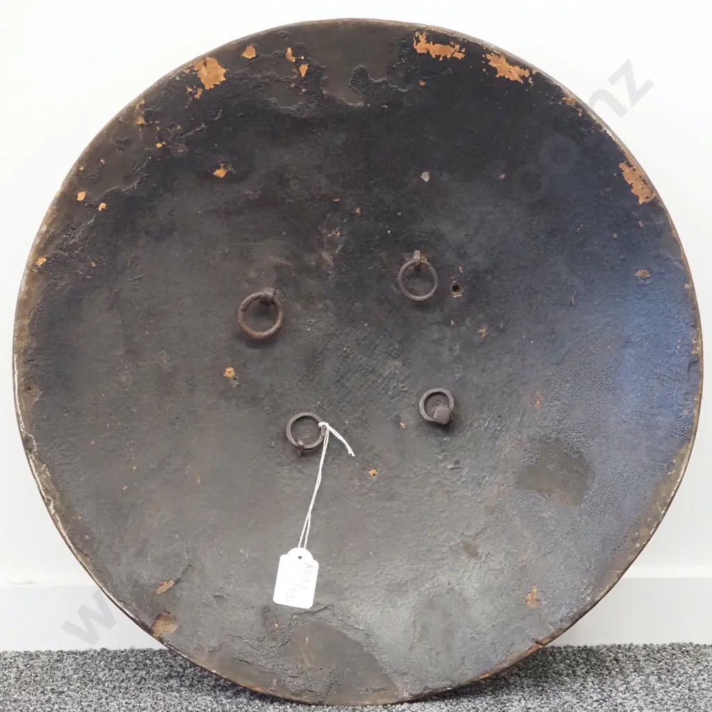 Indian Shield w Leather Cover & Decoration  Image 1++