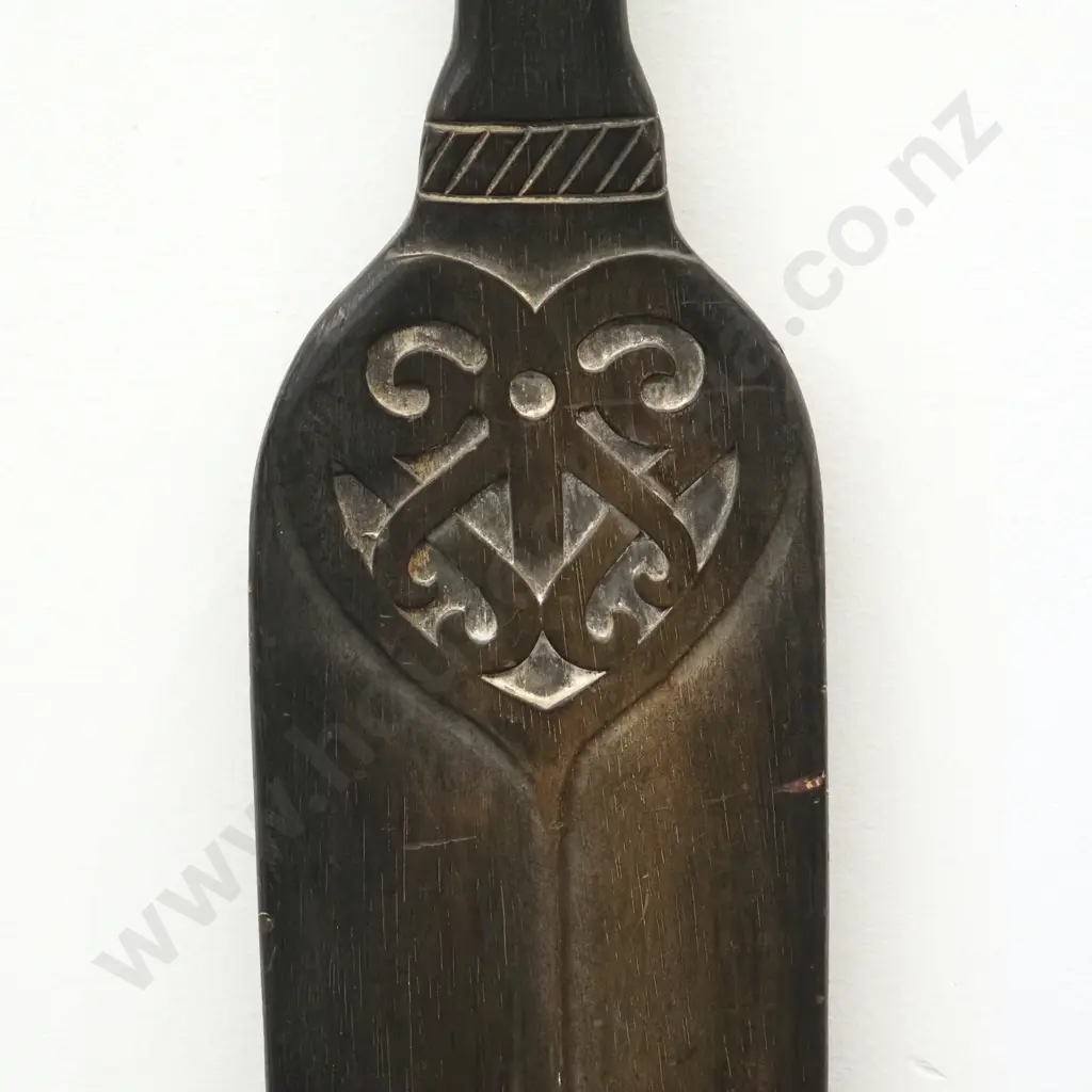 Maori Folk Art Style Waka Paddle Image 1++