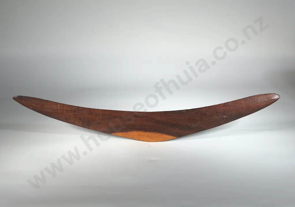 Vintage Hand Carved Australian Aboriginal Boomerang Image 1++