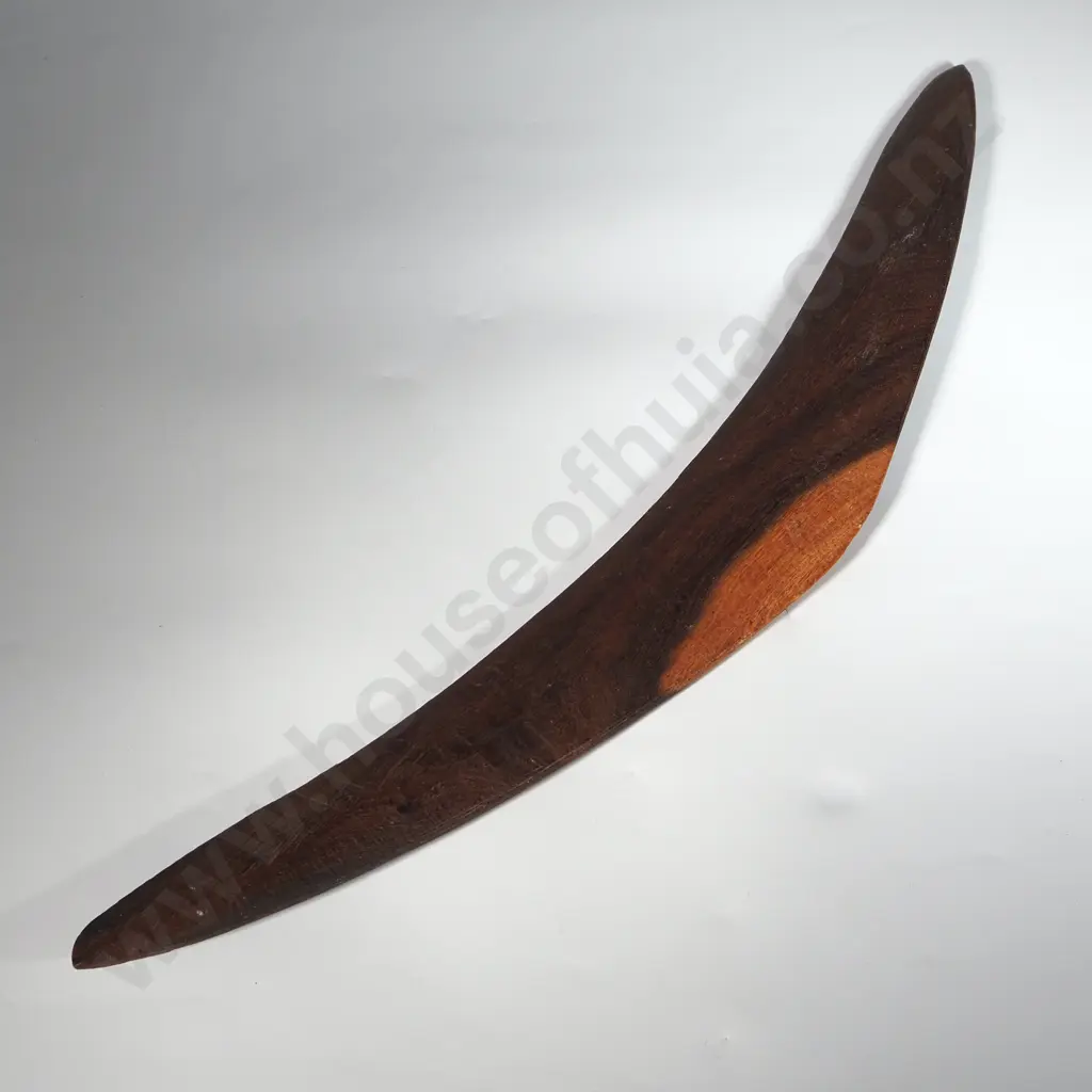 Vintage Hand Carved Australian Aboriginal Boomerang Image 1++