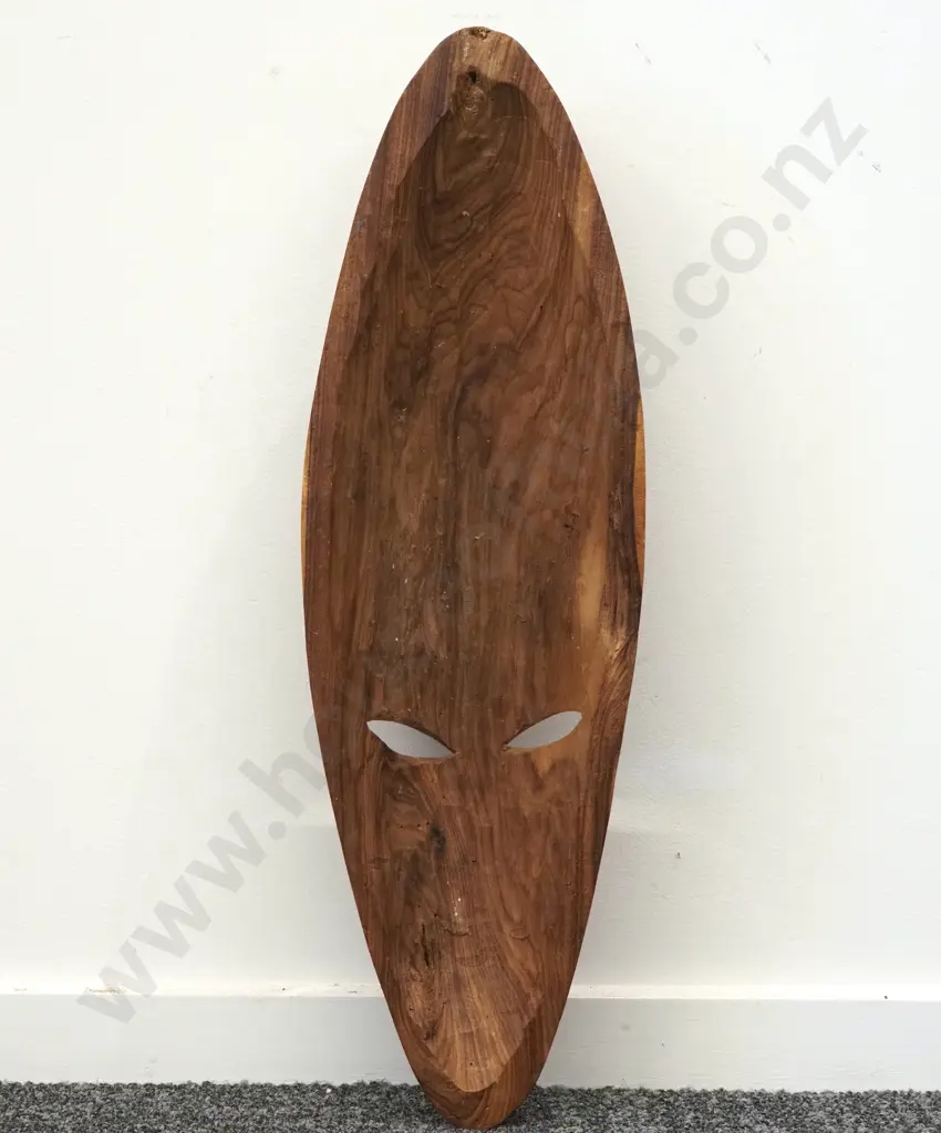 Hand Carved Wooden Tribal Mask, Possibly Originating From Africa Or Indonesian/Fiji. Image 1++