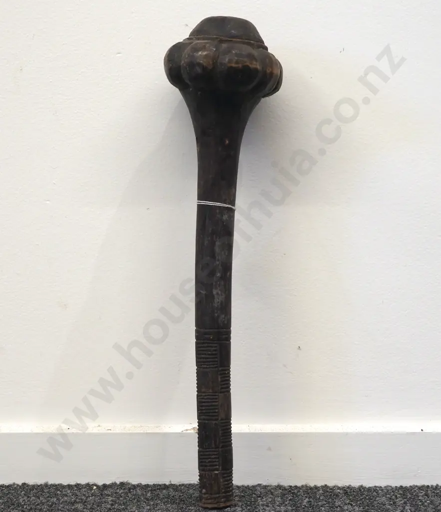 Carved Hardwood Fiji Throwing Club I Ula Tavatava  Image 1++