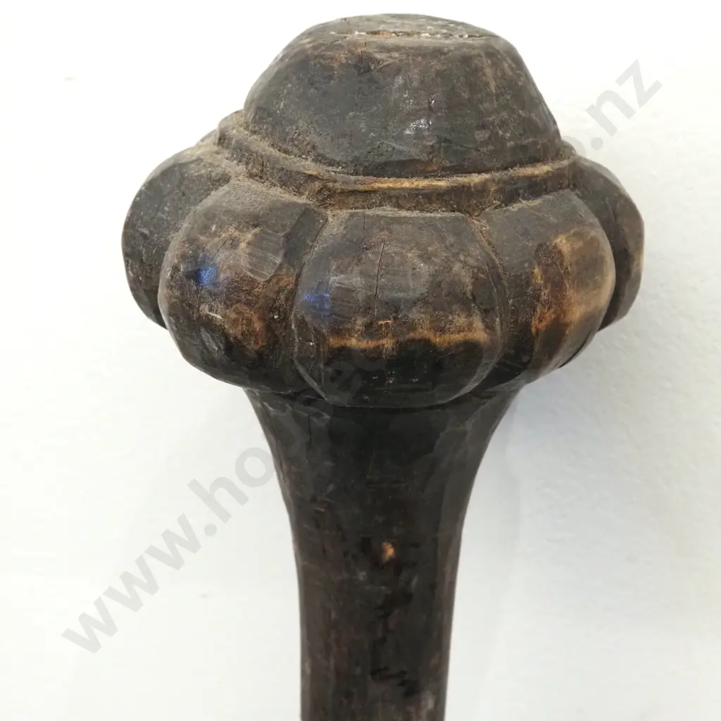 Carved Hardwood Fiji Throwing Club I Ula Tavatava  Image 1++