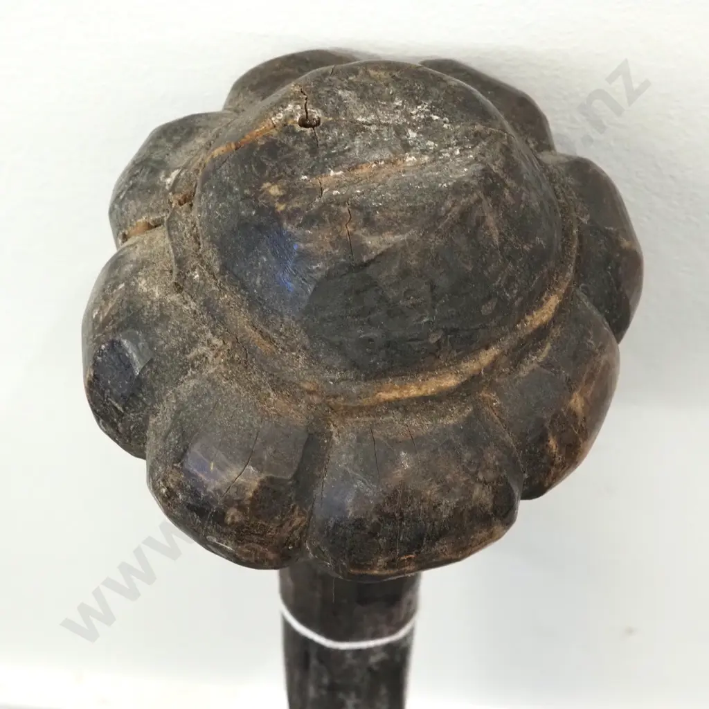 Carved Hardwood Fiji Throwing Club I Ula Tavatava  Image 1++