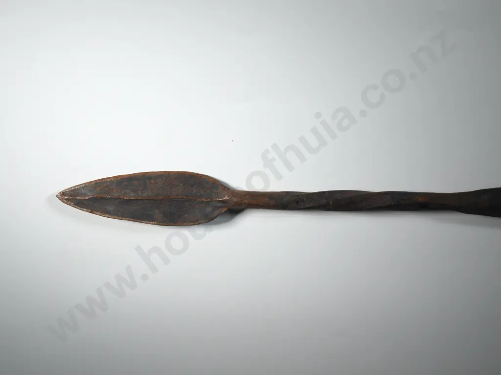 Pacific Island Short Spear w Metal Tip Image 1++