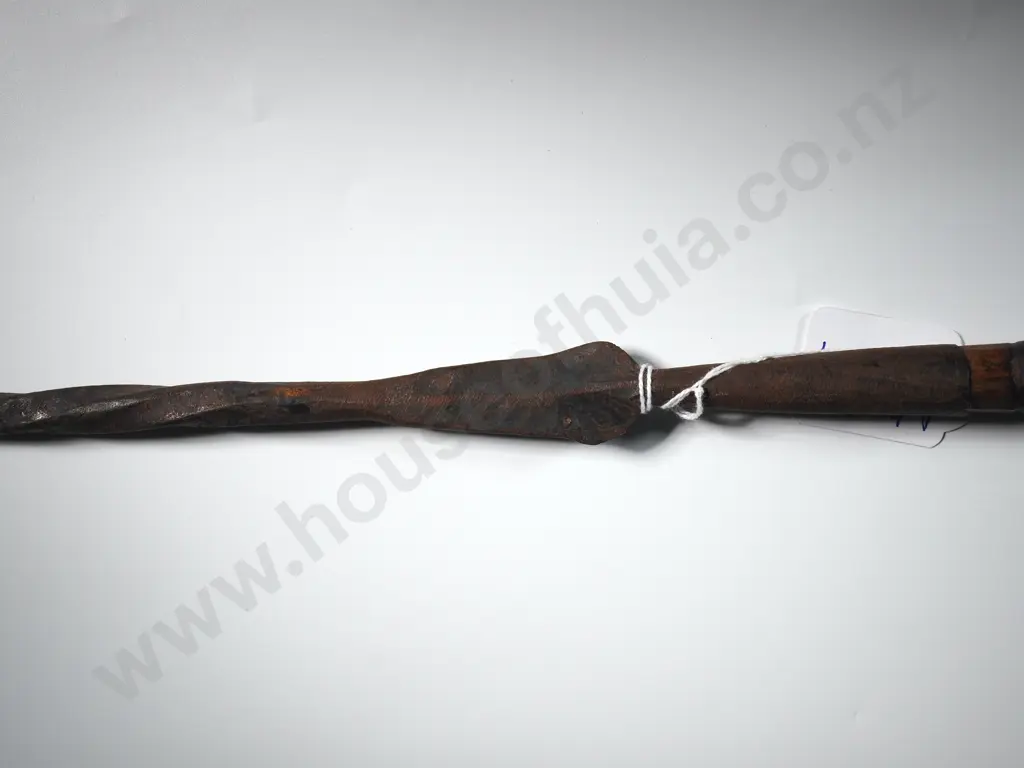 Pacific Island Short Spear w Metal Tip Image 1++