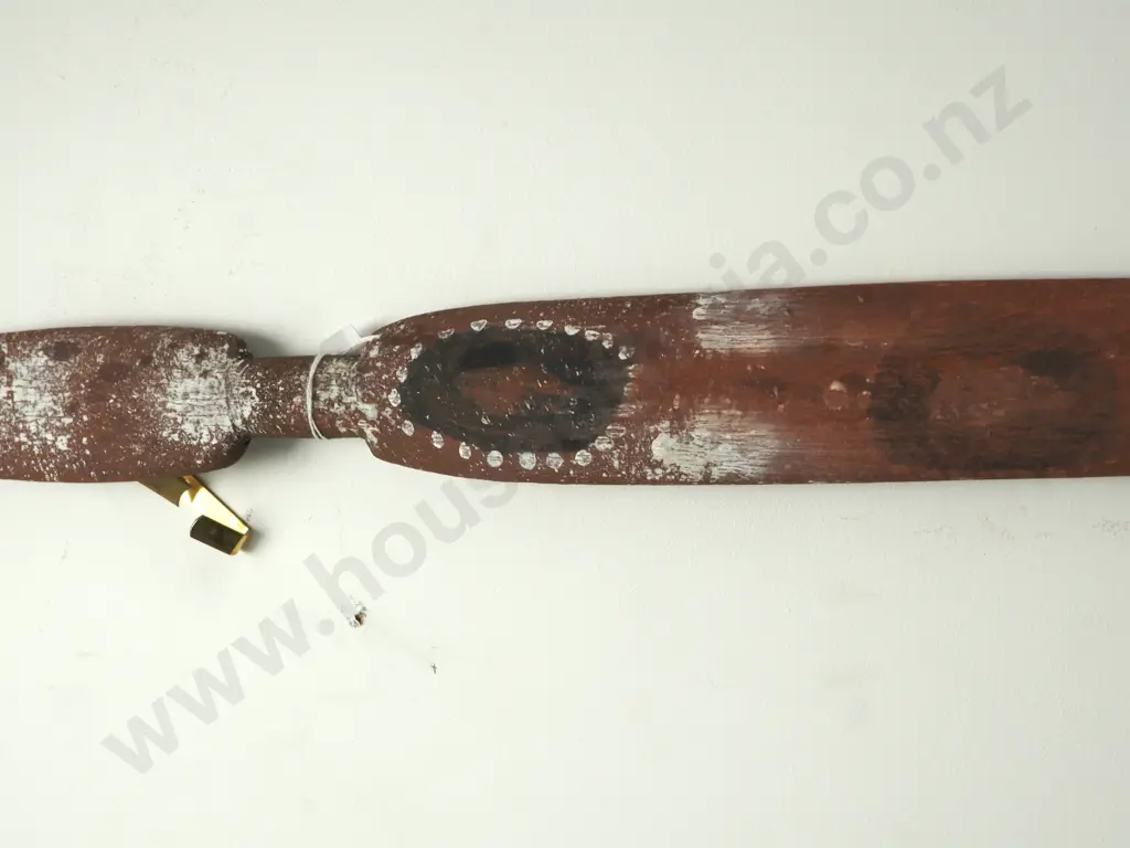 One Elongated Carved Wooden Figure w a Rounded Head. Image 1++