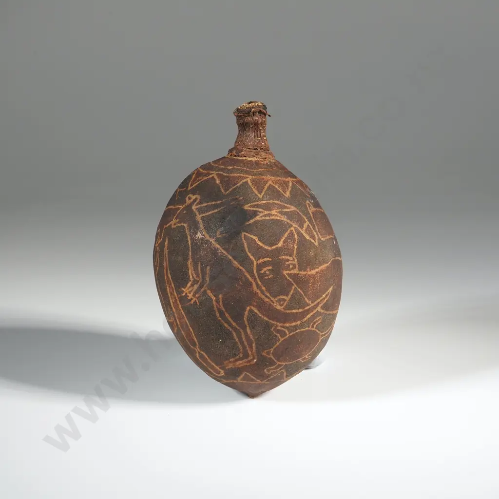 OneSmall Decorated Gourd or Calabash. Image 1++