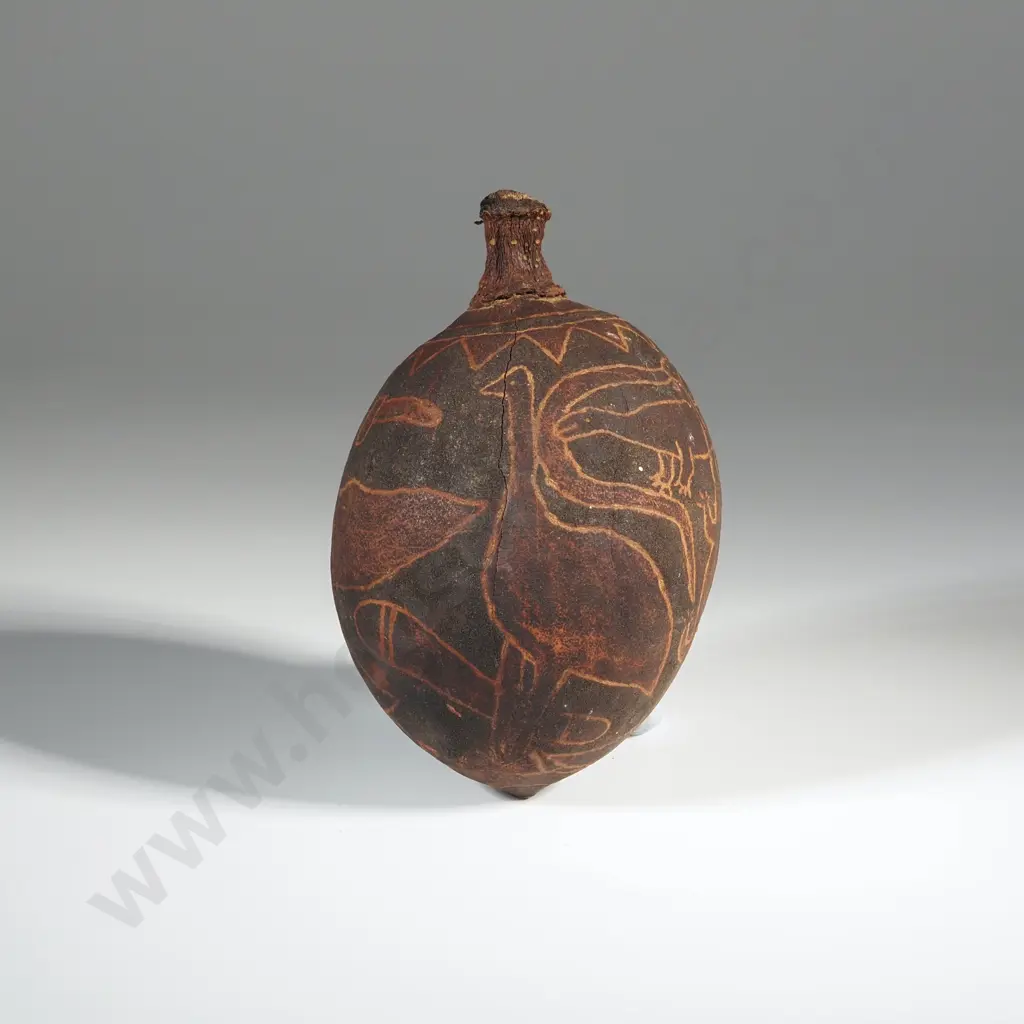 OneSmall Decorated Gourd or Calabash. Image 1++