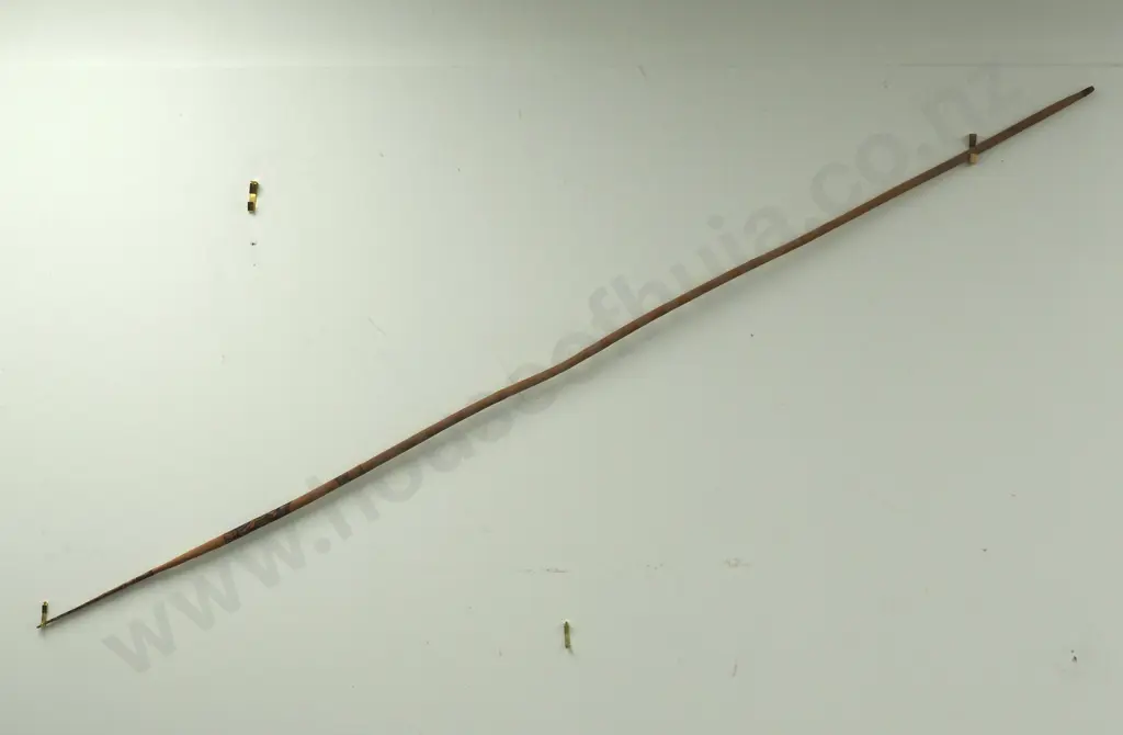 One Long, Pointed, Decorated, Slender Wooden Stick or Spear. Image 1++