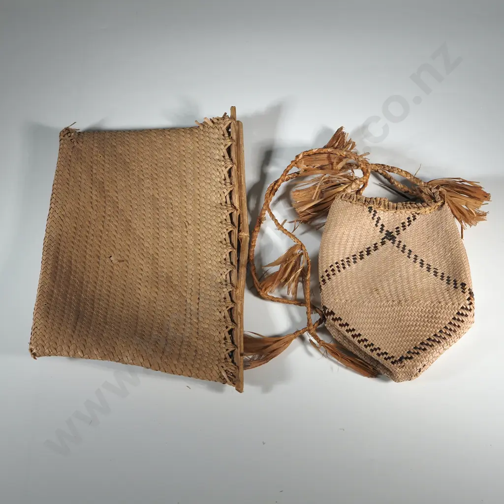 Two Woven Solomon Islands Baskets Image 1++