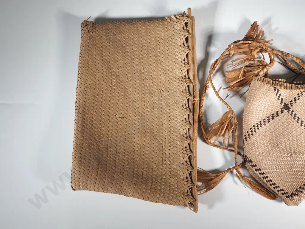 Two Woven Solomon Islands Baskets Image 1++