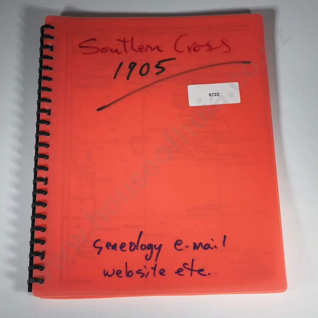 Diary of William Thomas Rowland Vowles during 1905 Voyage of the SS Southern Cross & Large Pacific Coral Head Specimen Image 1++