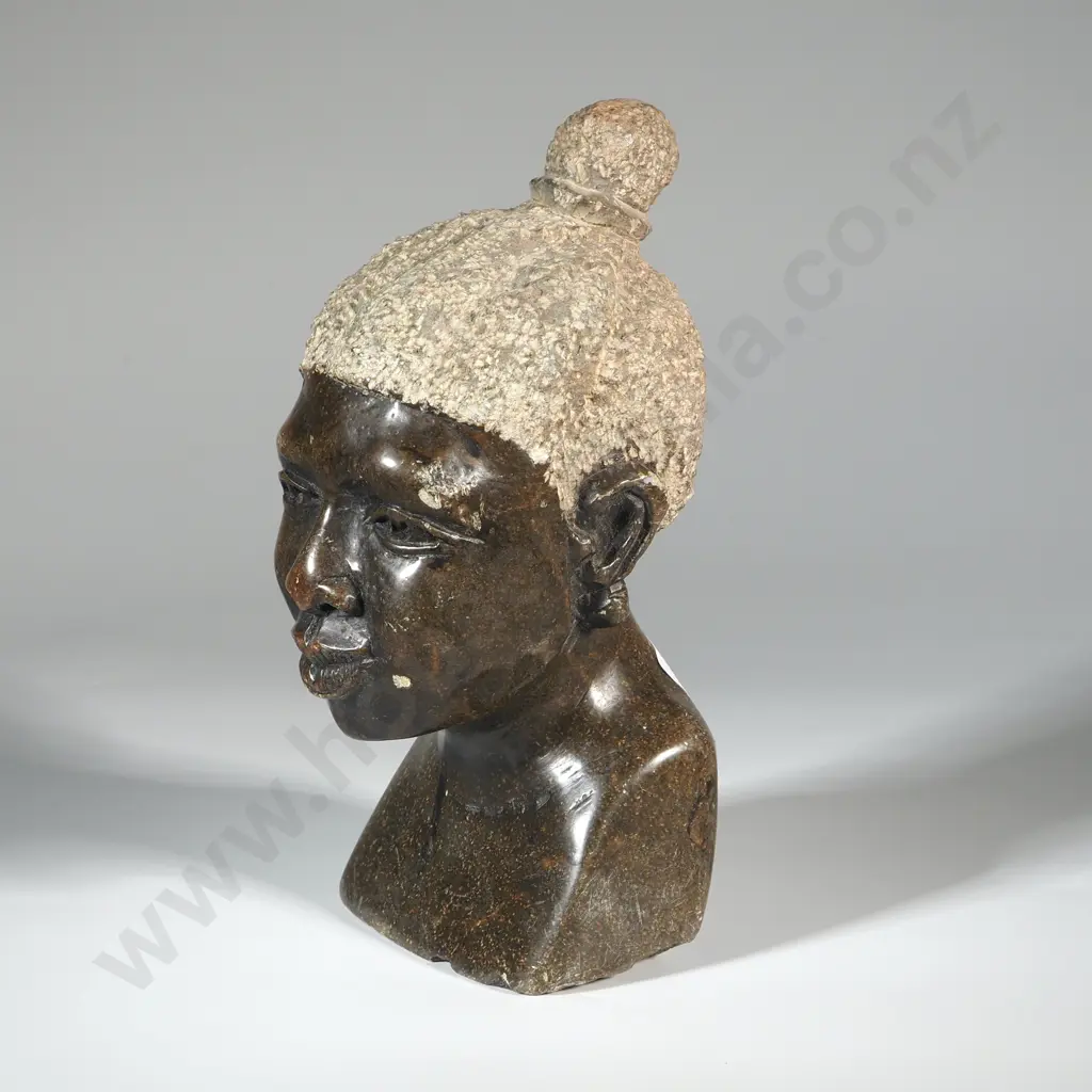 Carved Shona Bust. Probably From Zimbabwe  Image 1++