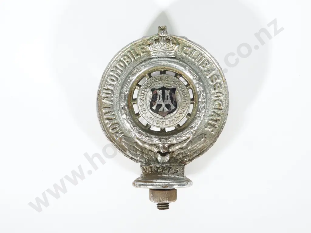 Vintage Auckland Automobile Association Bonnet Ornament  Image 1++