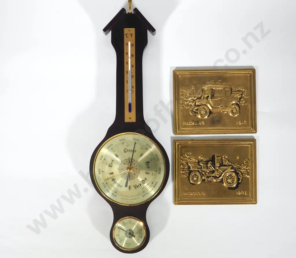 Barometer & Brass Car Plaques Image 1++