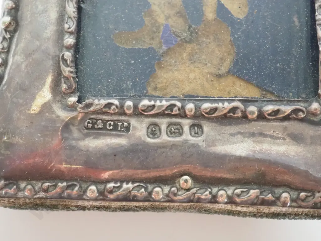 Two Antique Sterling Silver Picture Frames Image 1++
