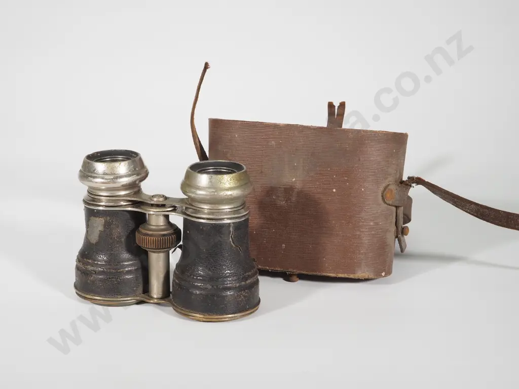 Cased Pair of Vintage Binoculars Image 1++
