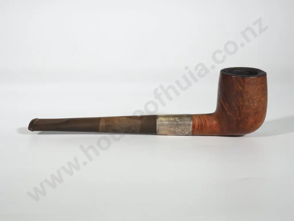Sterling Silver Trimmed English Walnut Pipe Image 1++