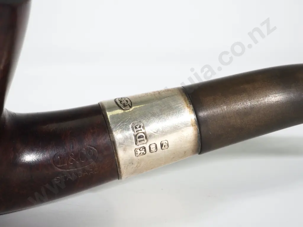 1903 Sterling Silver Trimmed Pipe Image 1++