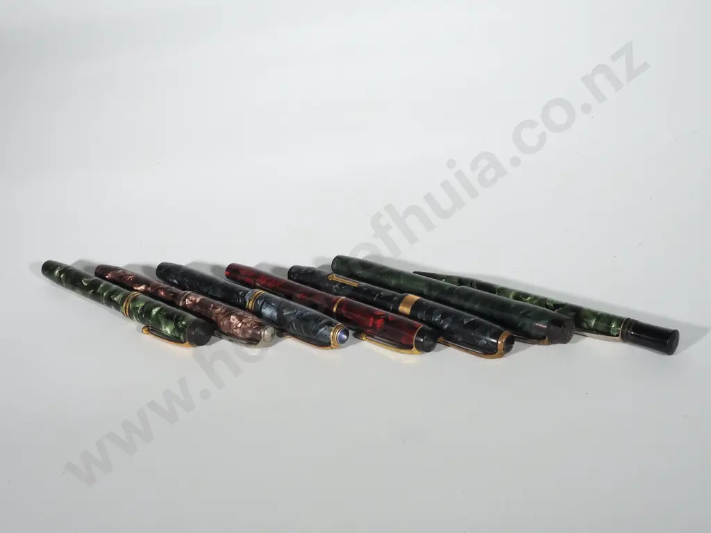 Lot of 7 Conway Stewart Fountain Pens Image 1++