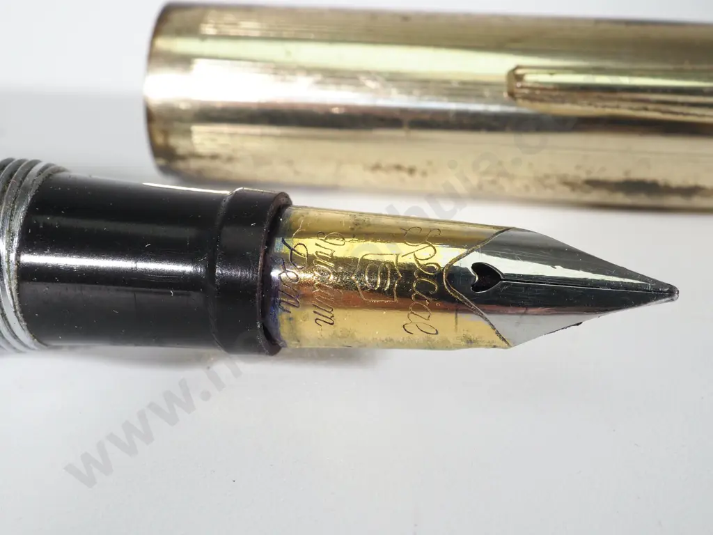 Black & Gold Japanese Fuku Fountain Pen Image 1++